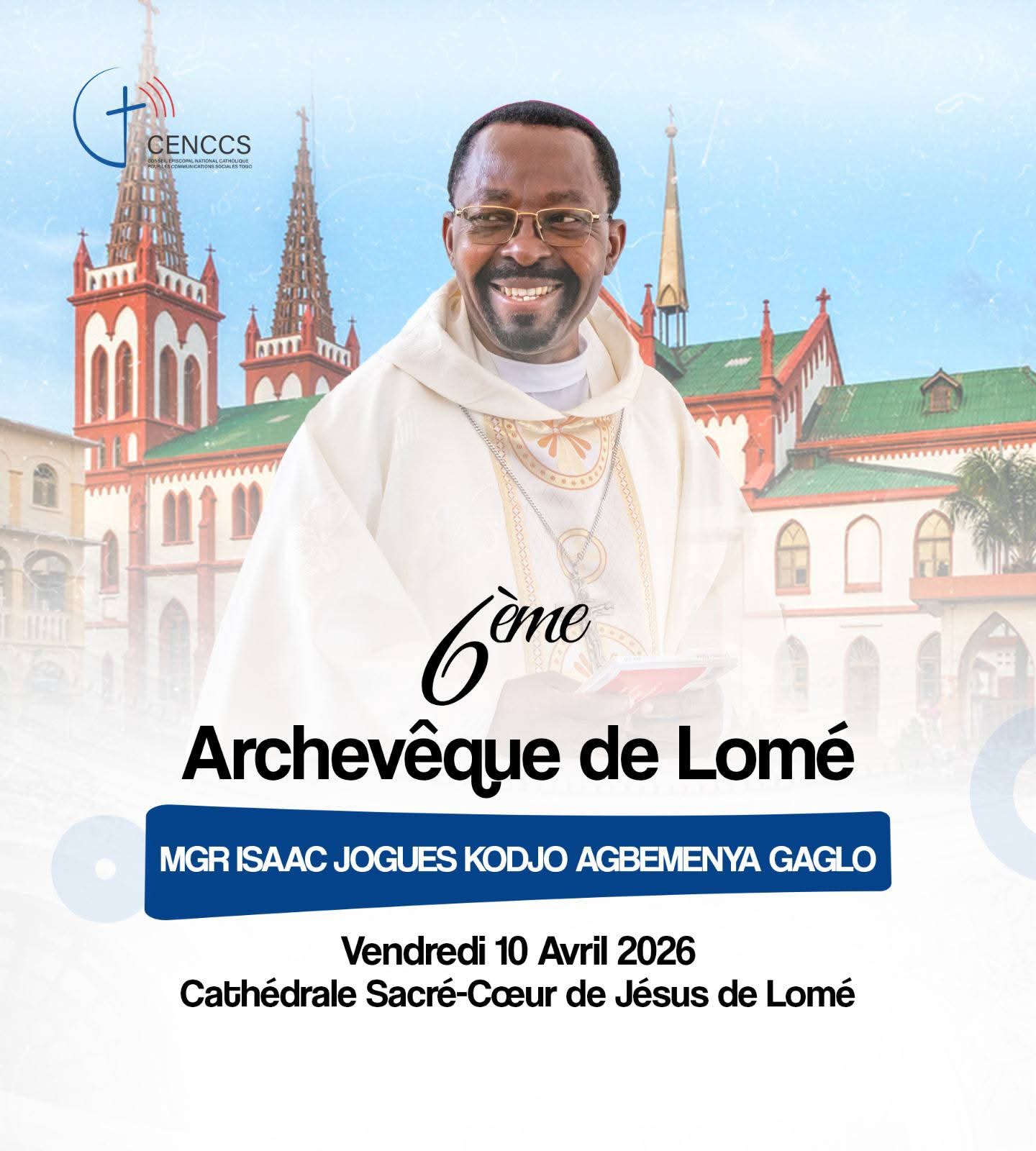 Archevêchée de Lomé | «C'est un appel auquel je réponds avec foi et responsabilité», Mgr Isaac Jogues GAGLO...