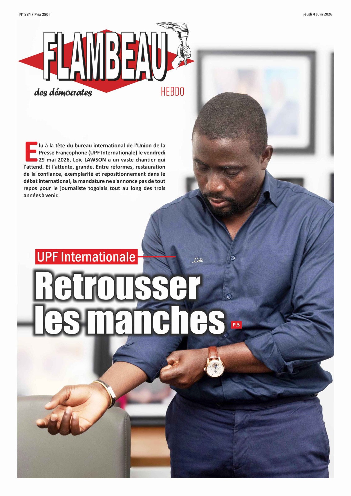 La Une du journal