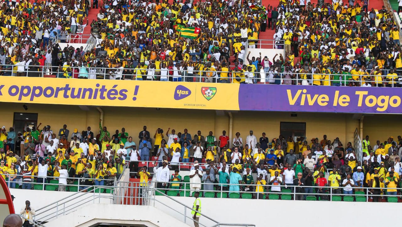 Me'qtion spéciale pour le public sportif togolais mobilisé derrière les Éperviers du Togo